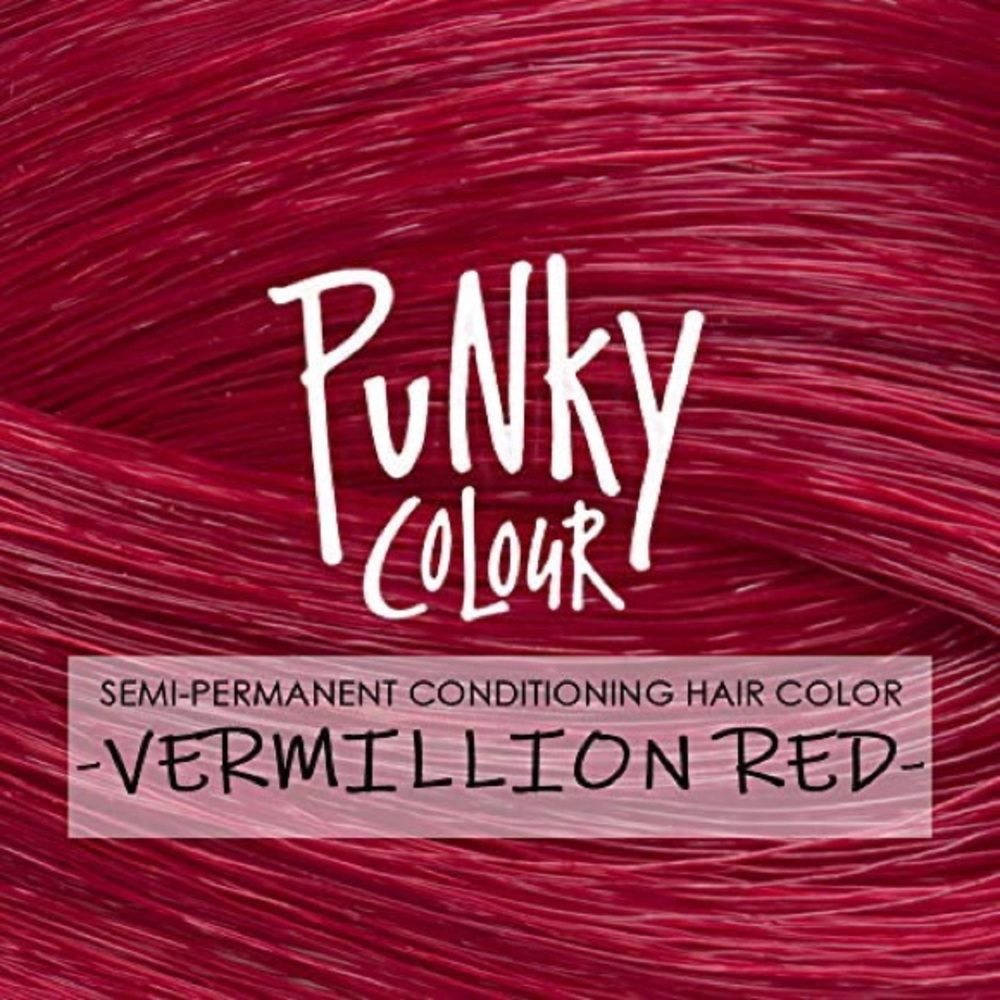 Punky color  Vermillion Red Semi Permanent Conditioning Hair Color, Vegan